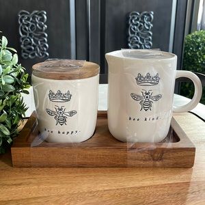 Rae Dunn bee happy. Sugar Cellar & bee kind. Creamer 🇺🇸 NWT